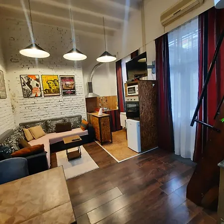 Authentic Centre - Split Level Loft With Patio In Courtyard Appartement Belgrade